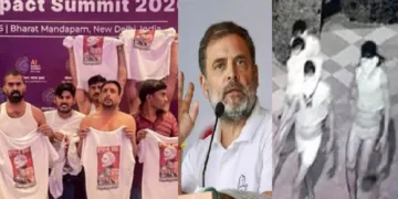 രാഹുല്‍ ഗാന്ധിയുടെ പുതിയ ജെട്ടിബനിയന്‍ ഗ്യാങ്ങ് എഐ ഉച്ചകോടിയില്‍ സമരം ചെയ്യുന്നു (ഇടത്ത്) ദല്‍ഹിയില്‍ ഉള്‍പ്പെടെ പണ്ട് മോഷണം നടത്തിയിരുന്ന ജെട്ടി ബനിയന്‍ ഗ്യാങ്ങ് (വലത്ത്)