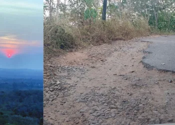 1)വെള്ളാണിക്കല്‍ പാറമുകളിലെ സൂര്യാസ്തമയം. 2) പാറമുകളിലേക്കുള്ള റോഡ് തകര്‍ന്ന നിലയില്‍