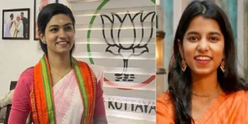 ഏറ്റുമാനൂരിലെ ജെന്‍സീ തലമുറയില്‍പ്പെട്ട ബിജെപി സ്ഥാനാര്‍ത്ഥി ആതിര (ഇടത്ത്) ബീഹാറില്‍ നിയമസഭാതെരഞ്ഞെടുപ്പില്‍ ജയിച്ച ജെന്‍സീ സ്ഥാനാര്‍ത്ഥി മൈഥിലി താക്കൂര്‍ (വലത്ത്)