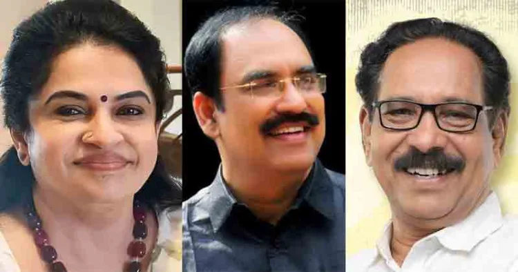 പത്മജ വേണുഗോപാല്‍, രാജന്‍പല്ലന്‍, ആലങ്കോട് ലീലാകൃഷ്ണന്‍