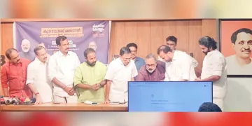 ബിജെപി ഹജ്ജ് പരാതി പരിഹാര പോര്‍ട്ടലിന്റെ ഉദ്ഘാടനം സംസ്ഥാന പ്രസിഡന്റ് രാജീവ് ചന്ദ്രശേഖര്‍
നിര്‍വഹിക്കുന്നു