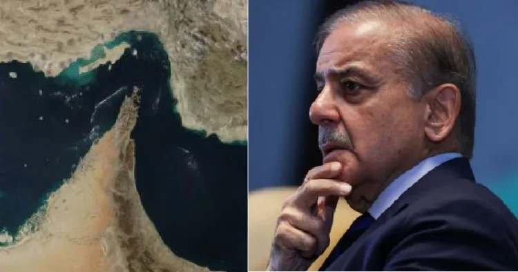 ഹോര്‍മുസ് കടലിടുക്ക് (ഇടത്ത്) പാക് പ്രധാനമന്ത്രി ഷെഹ്ബാസ് ഷെരീഫ് (വലത്ത്)
