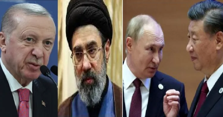 എര്‍ദോഗാന്‍, മൊജ്താബ ഖമേനി, പുടിന്‍, ഷീ ജിന്‍പിങ്ങ് (യഥാക്രമം ഇടത്ത് നിന്നും വലത്തോട്ട്)