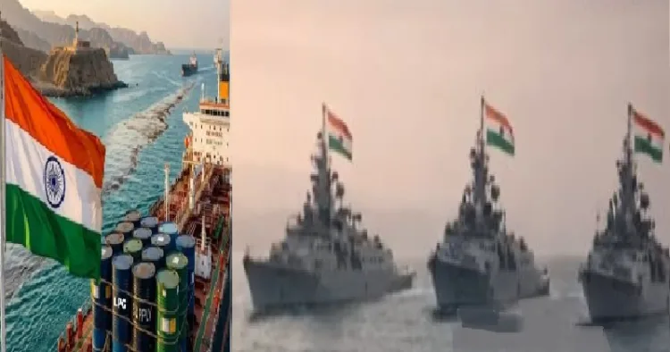 ഇന്ത്യയുടെ നാവികക്കപ്പലുകള്‍ അറോറയ്ക്ക് സംരക്ഷണം നല്‍കി കൂടെ യാത്ര ചെയ്യുന്നു