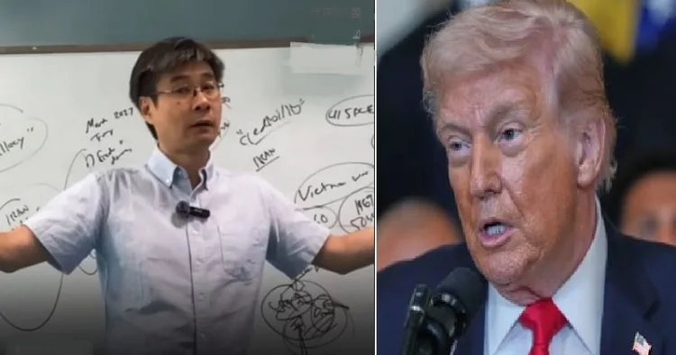 പ്രവചനത്തിന്‍റെ ആശാനായ ജിയാന്‍ ഷൂചിന്‍ (ഇടത്ത്)