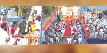 കൈനകരി പഞ്ചായത്ത് ഹിന്ദുഏകതാ സമ്മേളനം ഹിന്ദു ഐക്യവേദി സംസ്ഥാന രക്ഷാധികാരി കെ.പി. ശശികല ടീച്ചര്‍ ഉദ്ഘാടനം ചെയ്യുന്നു