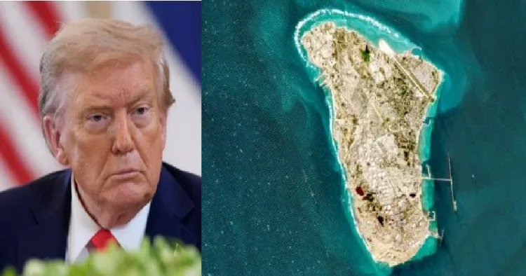 ഖാര്‍ഗെ ദ്വീപ് (വലത്ത്)