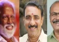 കുമ്മനം രാജശേഖരന്‍, ബി.ഗോപാലകൃഷ്ണന്‍, സി സി മുകുന്ദൻ (ഇടത്ത് നിന്നും വലത്തോട്ട്)