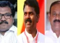 ബാബുദിവാകരന്‍ (ഇടത്ത്) പി.വി. ശ്രീനിജന്‍ (നടുവില്‍) വി.പി. സജീന്ദ്രന്‍ (വലത്ത്)