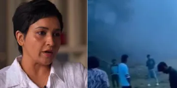 കൊടൈക്കനാലില്‍ തേനില്‍ മുക്കിയ മാജിക് മഷ്റൂം കഴിച്ചതിന്‍റെ ലഹരി ആസ്വദിച്ച് നില്‍ക്കുന്ന ചെറുപ്പക്കാര്‍ (വലത്ത്)