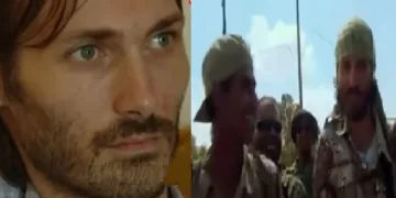 മാത്യു വാന്‍ഡേക് (ഇടത്ത്) മാത്യു വാന്‍ഡേക് ഇന്ത്യയിലെ വിഘടനവാദഗ്രൂപ്പുകള്‍ക്ക് പരിശീലനം നല്‍കുന്നു (വലത്ത്)