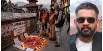 നേപ്പാളില്‍ കമ്മ്യൂണിസത്തിന് ചരമഗീതം (ഇടത്ത്)പുതിയ പ്രധാനമന്ത്രിയായി തെരഞ്ഞെടുക്കപ്പെട്ട ബാലെന്‍ ഷാ എന്ന 35 കാരന്‍ (വലത്ത്)