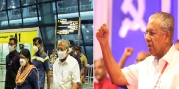 ഖമേനിയ്ക്ക് പിന്തുണ പ്രഖ്യാപിച്ച് യുഎസിനെയും ഇസ്രയേലിനെയും തെമ്മാടി രാജ്യങ്ങള്‍ എന്ന് വിളിച്ച് പ്രതിഷേധിക്കുന്ന പിണറായി (വലത്ത്) പിണറായി വിജയന്‍ ഭാര്യയ്ക്കൊപ്പം യുഎസിലേക്ക് ക്യാന്‍സര്‍ ചികിത്സയ്ക്ക് പുറപ്പെടുന്നു (ഇടത്ത്)