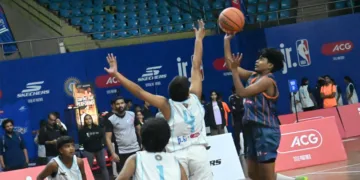 എസിജി ജൂനിയര്‍ എന്‍ബിഎ 3-3 ബാസ്‌കറ്റ്‌ബോള്‍ നാഷണല്‍ പോരാട്ടത്തില്‍ നിന്ന്‌