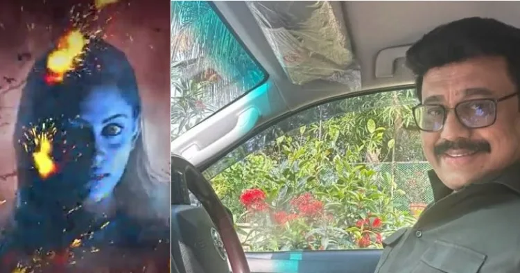 സംവിധായകന് വിനയന് (വലത്ത്) ചുടലയക്ഷി (ഇടത്ത്)