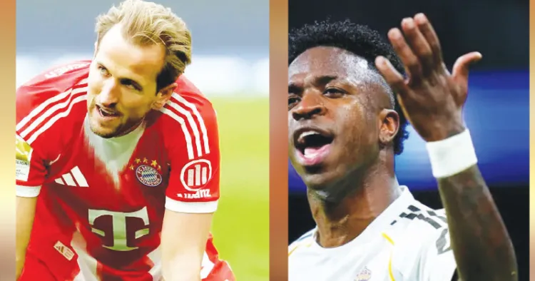 ഹാരി കെയ്ന്‍, വിനീഷ്യസ് ജൂനിയര്‍