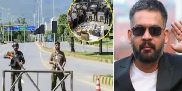 ഇന്ത്യ നേപ്പാള്‍ അതിര്‍ത്തിയില്‍ ഇന്ത്യയില്‍ നിന്നും വരുന്ന ഉല്‍പന്നങ്ങള്‍ തടയാന്‍ കാവല്‍ നില്‍ക്കുന്ന നേപ്പാള്‍ സേന(ഇടത്ത്) പുതിയ പ്രധാനമന്ത്രി ബാലെന്‍ ഷാ (വലത്ത്)