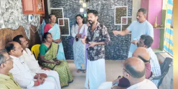 ബിജെപി ദേശീയ നിര്‍വാഹകസമിതി അംഗം പ്രേമാനന്ദ റെഡ്ഡി ചെല്ലപ്പന്റെ കുടുംബാംഗങ്ങളെ സന്ദര്‍ശിച്ചപ്പോള്‍