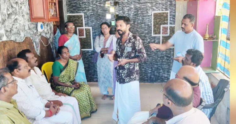 ബിജെപി ദേശീയ നിര്‍വാഹകസമിതി അംഗം പ്രേമാനന്ദ റെഡ്ഡി ചെല്ലപ്പന്റെ കുടുംബാംഗങ്ങളെ സന്ദര്‍ശിച്ചപ്പോള്‍