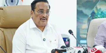 ഇന്ത്യ ഇന്റര്‍നാഷണല്‍ വാട്ടര്‍ വീക്കിനെക്കുറിച്ച് വിശദീകരിക്കാന്‍ വിളിച്ച വാര്‍ത്താസമ്മേളനത്തില്‍ കേന്ദ്ര ജലശക്തി മന്ത്രി സി.ആര്‍. പാട്ടീല്‍ സംസാരിക്കുന്നു.