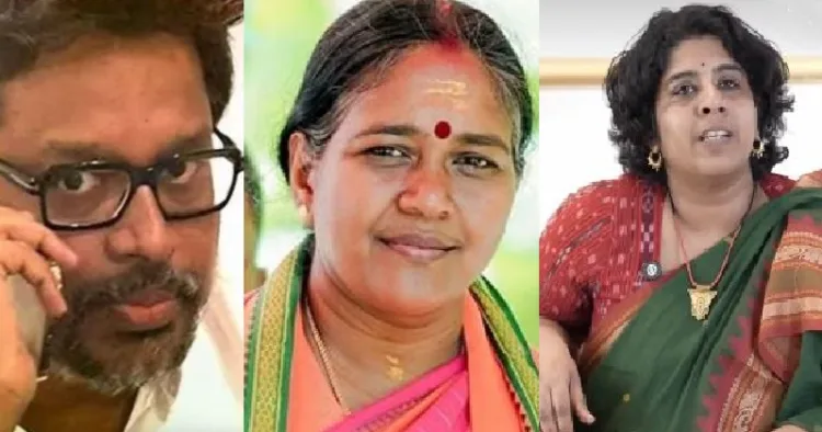 കോണ്‍ഗ്രസിന്‍റെ കേരളത്തിലെ തെരഞ്ഞെടുപ്പ് തന്ത്രങ്ങള്‍ മെനയുന്ന കനഗോലു (ഇടത്ത്) കളക്ടര്‍ മാധവിക്കുട്ടി (വലത്ത്)