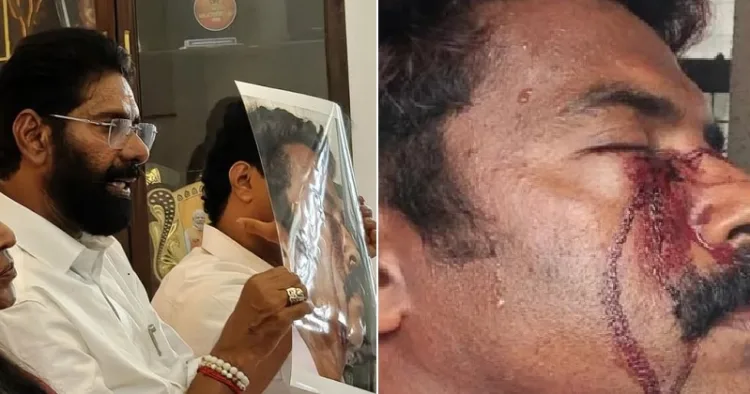 കരമന ജയന്‍ (ഇടത്ത്) മര്‍ദ്ദനത്തിനിരയായ ബിനു (വലത്ത്)