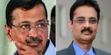 കഴിഞ്ഞ ദിവസം ബിജെപിയില്‍ ചേര്‍ന്ന ആം ആദ്മി എംപി അശോക് മിത്തല്‍ (വലത്ത്)