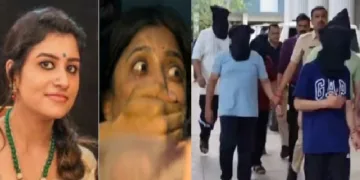 ആര്‍ജെ മിഥുന്‍റെ ഭാര്യ ലക്ഷ്മീ മേനോന്‍ (ഇടത്ത്) കേരള സ്റ്റോറി 2ല്‍ കാണിക്കുന്ന ബലമായി ബീഫ് തീറ്റിക്കുന്ന വിവാദ സീന്‍ (നടുവില്‍) നാസിക്കിലെ ഐടി കമ്പനിയില്‍ ലവ് ജിഹാദില്‍ ഏര്‍പ്പെട്ടിരുന്ന കമ്പനി ഉടമകളെ അറസ്റ്റ് ചെയ്ത് കൊണ്ടുപോകുന്നു (വലത്ത്)