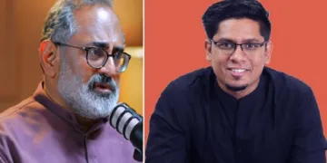 പോഡ് കാസ്റ്റര്‍ ഷാരീഖ് ഷംസുദ്ദീന്‍ (വലത്ത്)