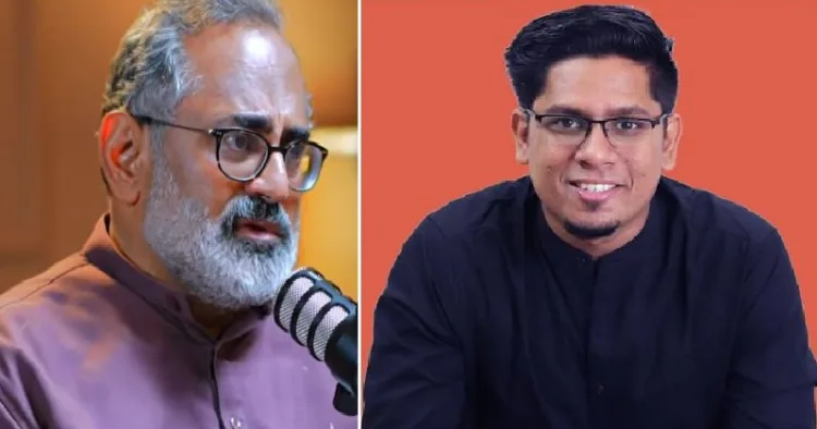 പോഡ് കാസ്റ്റര്‍ ഷാരീഖ് ഷംസുദ്ദീന്‍ (വലത്ത്)
