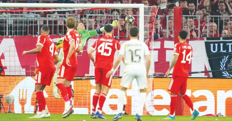 ചാമ്പ്യന്‍സ് ലീഗ് രണ്ടാംപാദ ക്വാര്‍ട്ടറില്‍ ബയേണ്‍-റയല്‍ മത്സരത്തില്‍ നിന്ന്‌