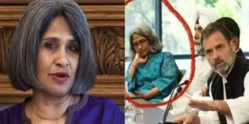 മോദി സര്ക്കാരിനെ തര്ക്കുമെന്ന് പ്രഖ്യാപിത പ്രതിജ്ഞയെടുത്ത അമേരിക്കന് ശതകോടീശ്വരനും വിദേശഫണ്ട് വാങ്ങി പ്രവര്ത്തിക്കുന്ന ലക്ഷക്കണക്കിന് എന്ജിഒ സംഘടനകളുടെ പിതാവുമായ ജോര്ജ്ജ് സോറോസിന്റെ സംഘടനയായ ഹിന്ദുസ് ഫോര് ഹ്യൂമണ് റൈറ്റ്സ് സംഘടനയുടെ നേതാവ് സുനിത വിശ്വനാഥ് (ഇടത്ത്) അമേരിക്കയില് രാഹുല് ഗാന്ധിക്ക് ഇന്ത്യയെ തകര്ക്കാനുള്ള സ്റ്റഡി ക്ലാസ് നല്കുന്ന സുനിത വിശ്വനാഥ് (വലത്ത്)