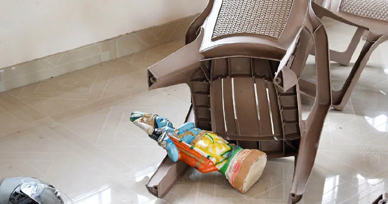 ക്ഷേത്ര മതപാഠശാല പോലീസ് തല്ലിത്തകര്‍ത്തു; പ്രതിഷേധം ശക്തമാകുന്നു