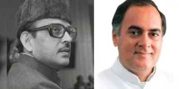 വി.പി. സിങ്ങ് (ഇടത്ത്)