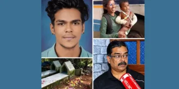അഖിലയുടെ ആദ്യ ഭര്ത്താവ് അഖില് (ഇടത്ത്) അഖിലിന്റെ അച്ഛന് സുനില് കുമാര് (വലത്ത് താഴെ)