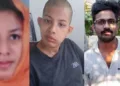 വിവാഹം കഴിച്ച നാളിലെ ആമിന (ഇടത്ത്) അഷ്കറിന്‍റെ ക്രൂരമര്‍ദ്ദനമേറ്റ് കോമയിലായ ഇപ്പോഴത്തെ ആമിന (നടുവില്‍) അഷ്കര്‍ (വലത്ത്)