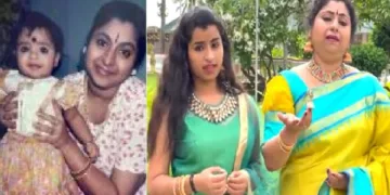 സംഗീതജ്ഞ ബിന്നികൃഷ്ണകുമാറും മകള് ശിവാംഗി കൃഷ്ണകുമാറും പണ്ട് (ഇടത്ത്) സംഗീതജ്ഞ ബിന്നികൃഷ്ണകുമാറും മകള് ശിവാംഗി കൃഷ്ണകുമാറും ഇപ്പോള് (വലത്ത്)