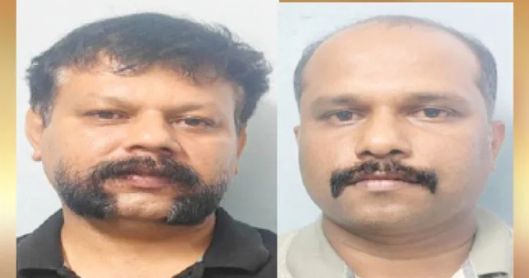കൈക്കൂലി കേസില്‍ അറസ്റ്റിലായ ജിമ്മി സ്‌കറിയ, ശ്രീജിത് സി.പി.