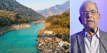 ഗംഗാനദി (ഇടത്ത്) ബംഗ്ലാദേശ് ഗ്രാമീണ മന്ത്രി മിര്സ ഫക്രുള് ഇസ്ലാം ആലംഗീര് (വലത്ത്)