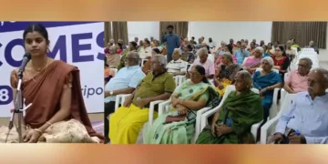 കോയമ്പത്തൂരില്‍ കാത്യായനി ഹരികഥാകാലക്ഷേപം അവതരിപ്പിക്കുന്നു.
