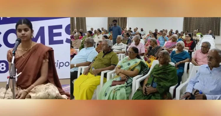 കോയമ്പത്തൂരില്‍ കാത്യായനി ഹരികഥാകാലക്ഷേപം അവതരിപ്പിക്കുന്നു.