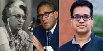 ഇന്ദിരാഗാന്ധിയും ഹെന്‍റി കിസ്സിഞ്ചറും (ഇടത്ത്)