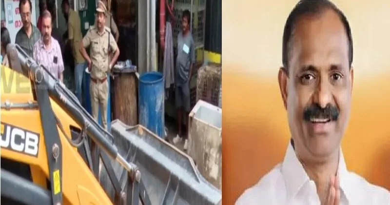 പാളയം മാര്ക്കറ്റിലെ കെട്ടിടങ്ങളുടെ കോണിയ്ക്കടുത്ത് നിര്മ്മിച്ച അനധികൃത നിര്മ്മിതികള് പൊളിച്ചുമാറ്റി തുടങ്ങി