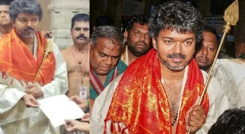 ‘ ഞാൻ ഹിന്ദു വിശ്വാസി , ജീവിക്കുന്നത് ഹിന്ദു നിയമങ്ങൾ പാലിച്ച് ; അഹിന്ദുക്കൾക്ക് പ്രവേശമില്ലാത്ത തിരുച്ചെന്തൂർ ക്ഷേത്രത്തിൽ കയറാൻ  എഴുതി നൽകി വിജയ്