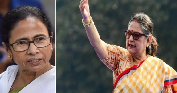 തൃണമൂല്‍ കോണ്‍ഗ്രസിലെ പാര്‍ട്ടി പദവികള്‍ രാജിവെച്ച കകോലി ഘോഷ് (വലത്ത്)