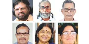 മുല്ലപ്പള്ളി കൃഷ്ണന് നമ്പൂതിരി, വി.എസ്. രാമസ്വാമി, എം. മോഹനന്, കെ.സി. മോഹന്ദാസ്, പത്മാവതിയമ്മ, പുഷ്പലത