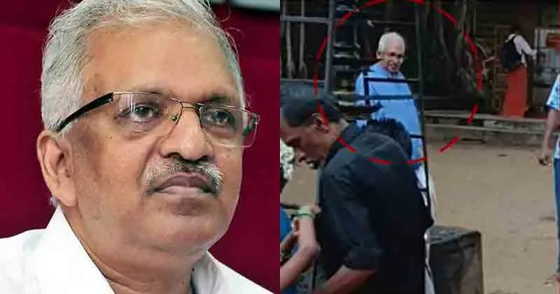 കൊടുങ്ങല്ലൂർ ക്ഷേത്രത്തിൽ അതീവ രഹസ്യമായി ദർശനം നടത്തി പി. ജയരാജൻ