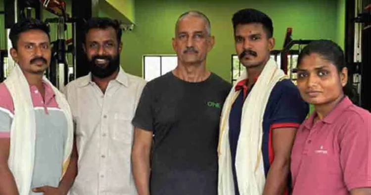 'വേള്‍ഡ് മാസ്റ്റേഴ്‌സ് പവര്‍ ലിഫ്റ്റിംഗ് ഗെയിംസ് 2026ല്‍ ഭാരതത്തെ പ്രതിനിധീകരിക്കാന്‍ അര്‍ഹത നേടിയ കൊല്ലം സ്വദേശികള്‍ നിയുക്ത എംഎല്‍എ വിഷ്ണു മോഹനൊപ്പം