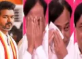 2024ല്‍ തെറ്റായ പ്രവചനം നടത്തിയതിന്‍റെ പേരില്‍ കരയുന്ന ആക്സിസ് മൈ ഇന്ത്യയുടെ സിഇഒ പ്രദീപ് ഗുപ്ത (വലത്ത്)