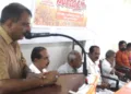 ഹിന്ദു ഐക്യവേദി കോട്ടയം ജില്ലാ സമ്മേളനം ഐക്യവേദി സംസ്ഥാന പ്രസിഡന്റ് ആര്‍.വി. ബാബു ഉദ്ഘാടനം ചെയ്ത് സംസാരിക്കുന്നു